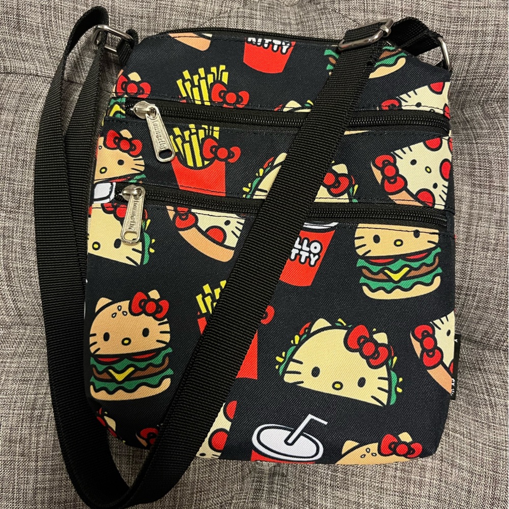 2 pc Loungefly Hello Kitty Crossbody bag and zippered pouch